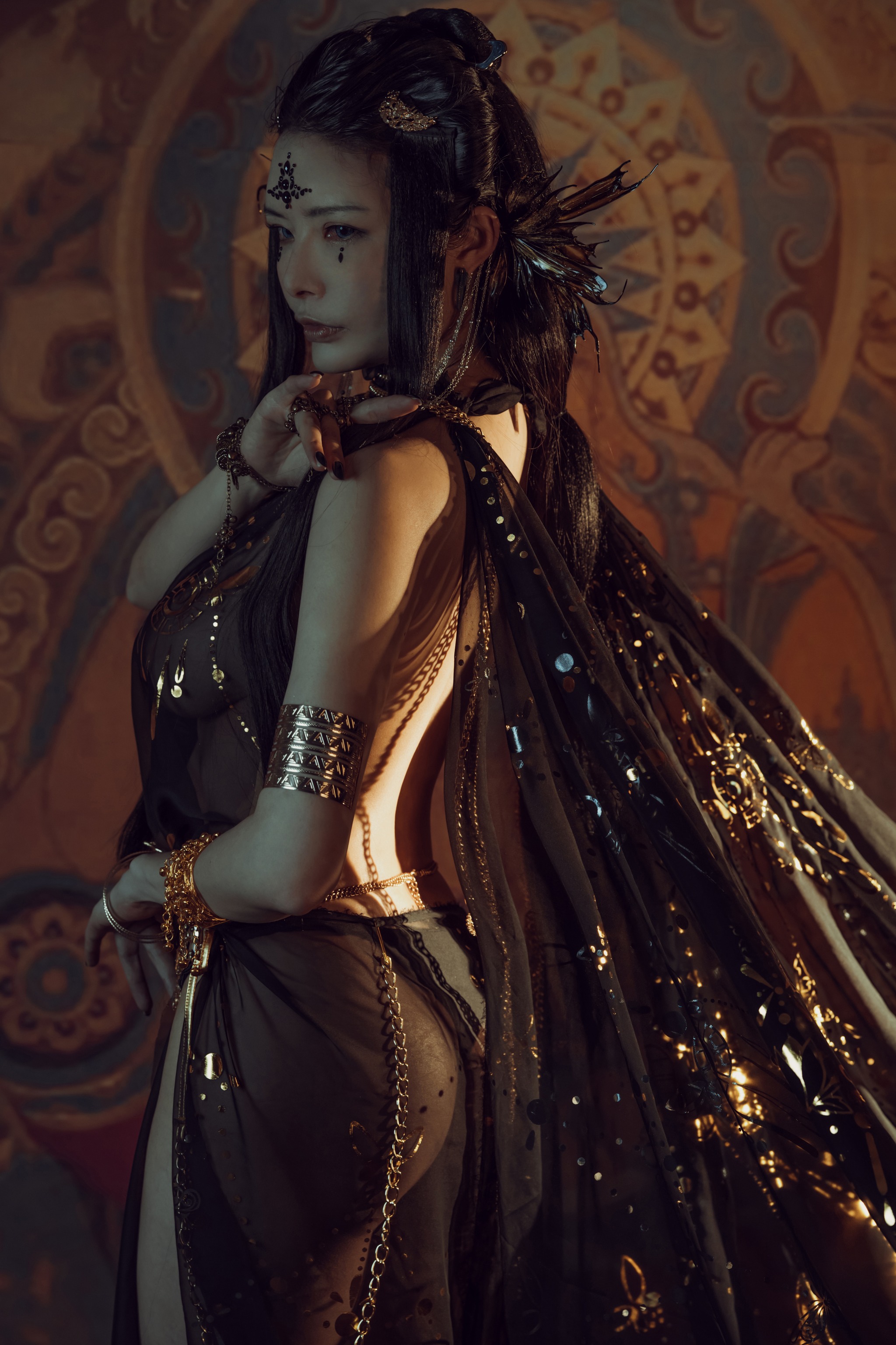 图片[1]-秋和柯基 – NO.059 黑 敦煌 [43P]-XikXak